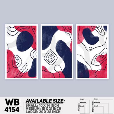 DDecorator Abstract Art Wall Board And Wall Canvas - Set of 3 image