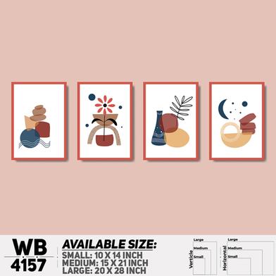 DDecorator Abstract Art Wall Board And Wall Canvas - Set of 4 image