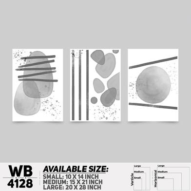 DDecorator Abstract Art Wall Board And Wall Canvas - Set of 3 image