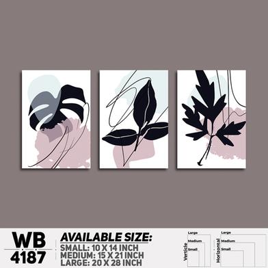 DDecorator Abstract Art Wall Board And Wall Canvas - Set of 3 image