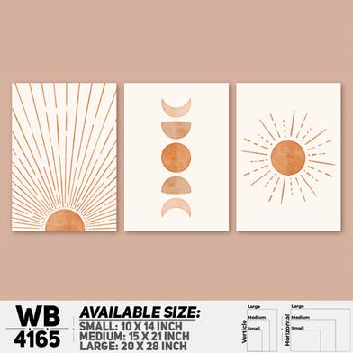 DDecorator Abstract Art Wall Board And Wall Canvas - Set of 3 image
