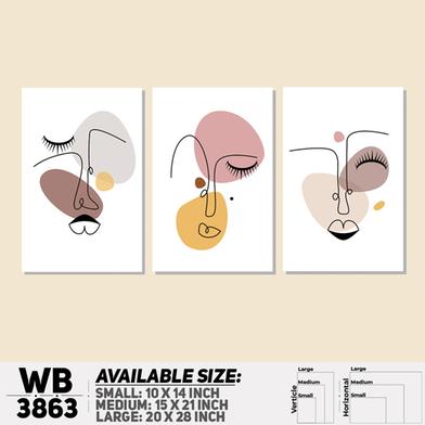 DDecorator Abstract Line Art Wall Decor image