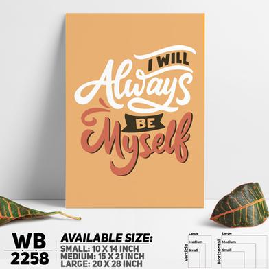 DDecorator Always Be Yourself - Motivational Wall Board and Wall Canvas image