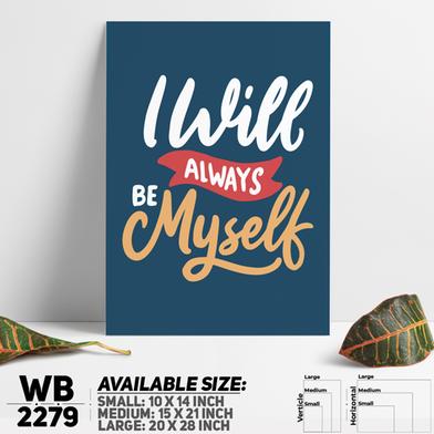 DDecorator Always Be Yourself - Motivational Wall Board and Wall Canvas image