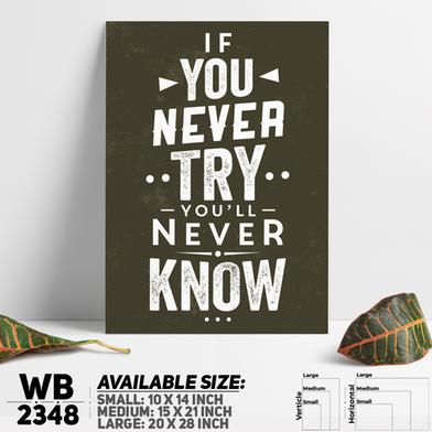 DDecorator Always Keep Trying - Motivational Wall Board And Wall Canvas image