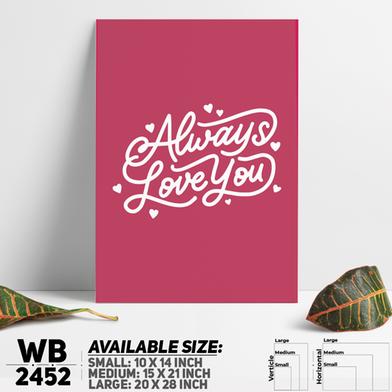 DDecorator Always Love Yourself - Motivational Wall Board and Wall Canvas image