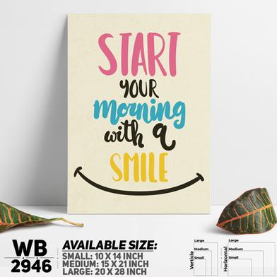 DDecorator Always Smile - Motivational Wall Board and Wall Canvas image
