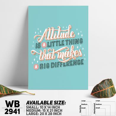 DDecorator Attitude Is Everything - Motivational Wall Board and Wall Canvas image