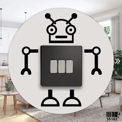 DDecorator Automated Robot Switch Socket Wall Sticker image