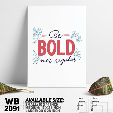 DDecorator Be Bold - Motivational Wall Board and Wall Canvas image