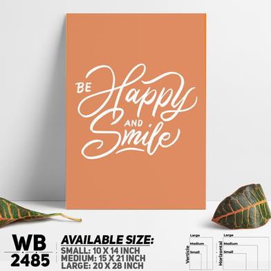 DDecorator Be Happy And Smile - Motivational Wall Board and Wall Canvas image