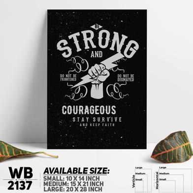 DDecorator Be Strong - Motivational Wall Board and Wall Canvas image