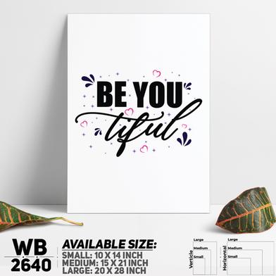 DDecorator Be You - Motivational Wall Board and Wall Canvas image