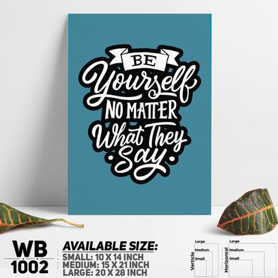 DDecorator Be Yourself - Motivational Wall Board and Wall Canvas image
