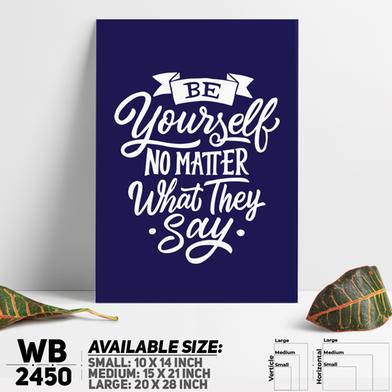 DDecorator Be Yourself - Motivational Wall Board and Wall Canvas image
