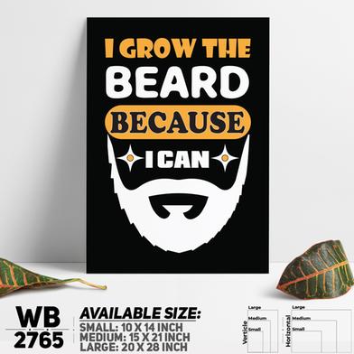 DDecorator Beard Man Bear - Motivational Wall Board and Wall Canvas image