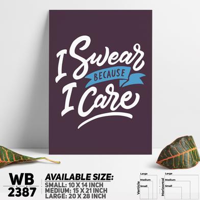 DDecorator Because I Care - Motivational Wall Board and Wall Canvas image