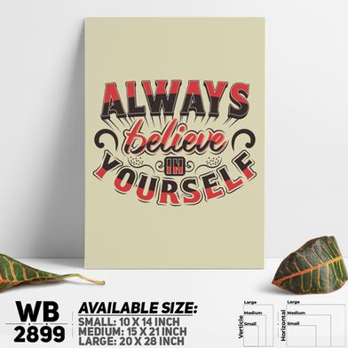 DDecorator Believe In Yourself - Motivational Wall Board and Wall Canvas image