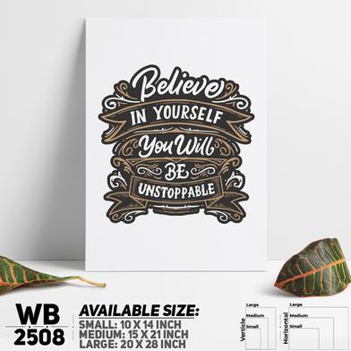 DDecorator Believe In Yourself - Motivational Wall Board And Wall Canvas image