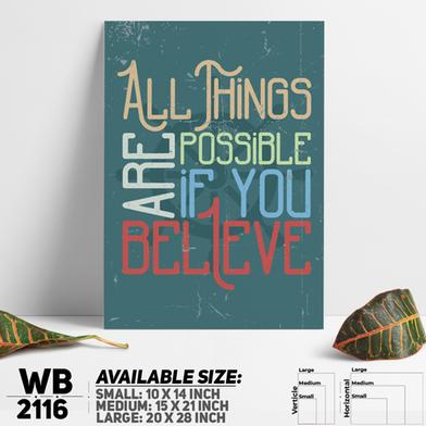 DDecorator Believe - Motivational Wall Board and Wall Canvas image