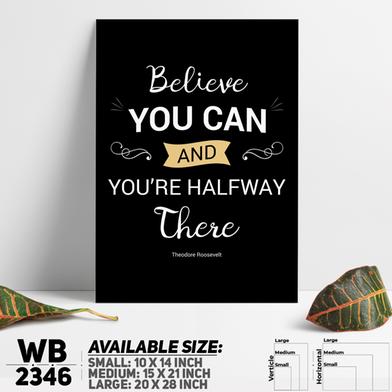 DDecorator Believe You Can Do - Motivational Wall Board And Wall Canvas image