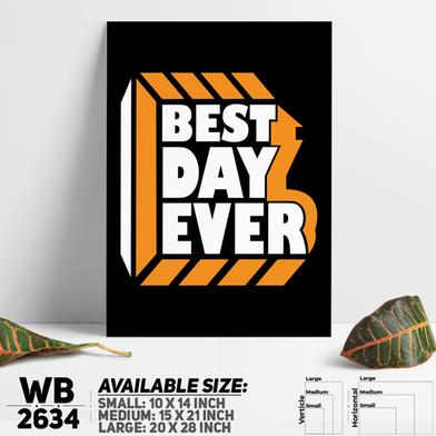DDecorator Best Day Ever - Motivational Wall Board and Wall Canvas image
