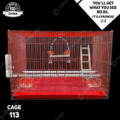 DDecorator Bird Cage - Rectangular Medium Green Folding Bird Cage China Bird Cage Bird Accessories Cage For Bird Cages and Accessories (All Accessories Included) image