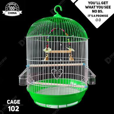 DDecorator Bird Cage - Round Medium Blue Folding Bird Cage China Bird Cage Bird Accessories Cage For Bird Cages and Accessories (All Accessories Included) image