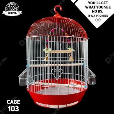 DDecorator Bird Cage - Round Medium Blue Folding Bird Cage China Bird Cage Bird Accessories Cage For Bird Cages image