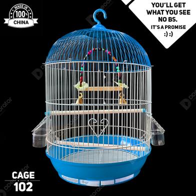 DDecorator Bird Cage - Round Medium Green Folding Bird Cage China Bird Cage Bird Accessories Cage For Bird Cages and Accessories (All Accessories Included) image