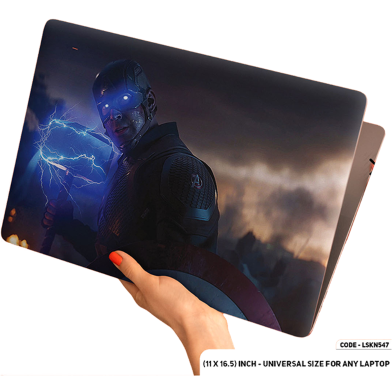DDecorator Blue Eyes of Captaine America Laptop Sticker image