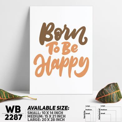 DDecorator Born To Be Happy - Motivational Wall Board And Wall Canvas image