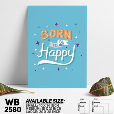 DDecorator Born To Be Happy - Motivational Wall Board And Wall Canvas image