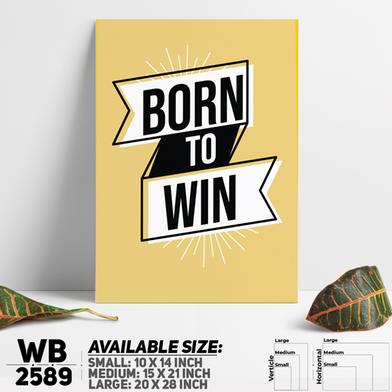 DDecorator Bornr To Win - Motivational Wall Board And Wall Canvas image