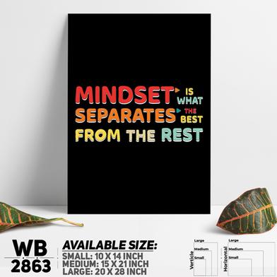 DDecorator Build Mindset - Motivational Wall Board and Wall Canvas image
