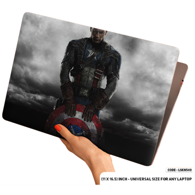 DDecorator Captaine America With His Sheild Laptop Sticker image