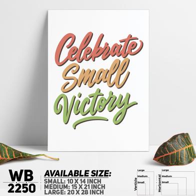 DDecorator Celebrate Small Victory - Motivational Wall Board and Wall Canvas image