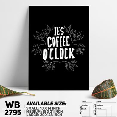 DDecorator Coffee Clock - Motivational Wall Board and Wall Canvas image