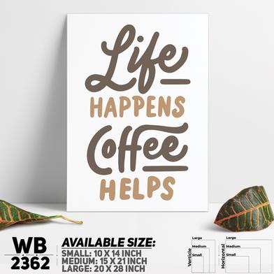 DDecorator Coffee Helps - Motivational Wall Board and Wall Canvas image