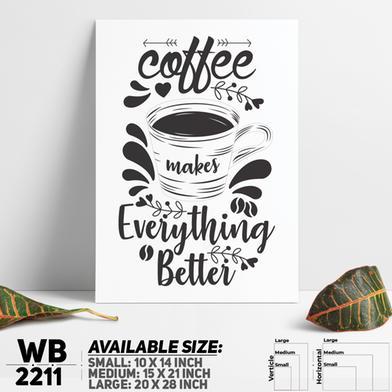 DDecorator Coffee and Everything - Motivational Wall Board and Wall Canvas image
