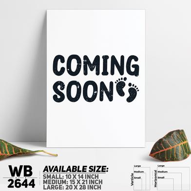 DDecorator Coming Soon Baby Coming - Motivational Wall Board and Wall Canvas-WB2644 image