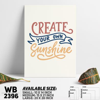 DDecorator Create Your Own Sunshine - Motivational Wall Board and Wall Canvas image