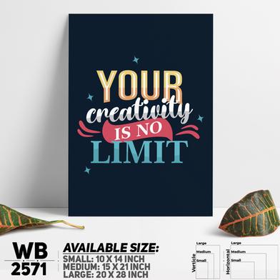 DDecorator Creativity Has No Limit - Motivational Wall Board And Wall Canvas image