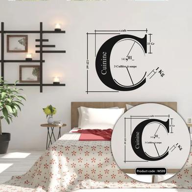 DDecorator Cuinine Vinyl Decals Removable Wall Sticker image