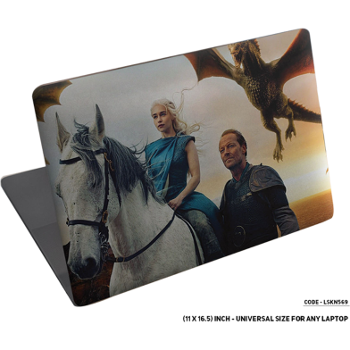 DDecorator Daenerys Targaryen On Horse GOT Series Laptop Sticker image