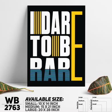 DDecorator Dare To Be Rare - Motivational Wall Board and Wall Canvas image