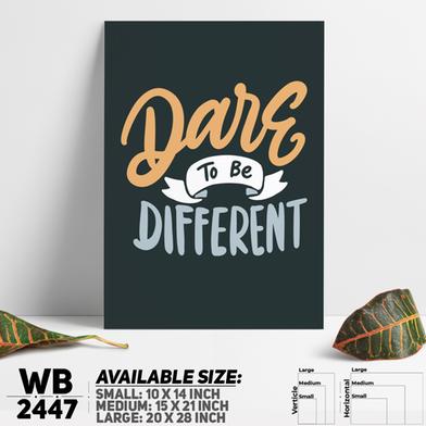 DDecorator Dare to Be Different - Motivational Wall Board and Wall Canvas image