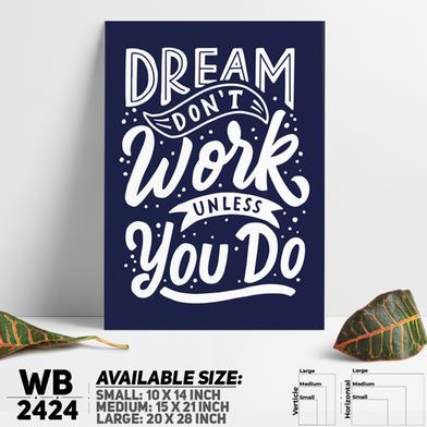 DDecorator Do Hard Work - Motivational Wall Board And Wall Canvas image