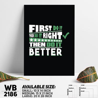 DDecorator Do It Right and Better - Motivational Wall Board and Wall Canvas image