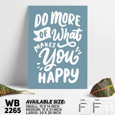 DDecorator Do More and Be Happy - Motivational Wall Board and Wall Canvas image